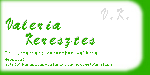 valeria keresztes business card